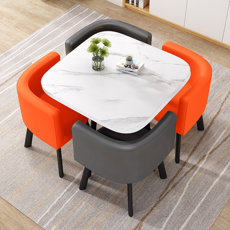 White stone base + 2 oranges, 2 gray peels + black creel