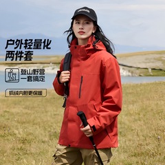 三合一冲锋衣三防高品质新款男女情侣户外登山运动休闲保暖可拆卸