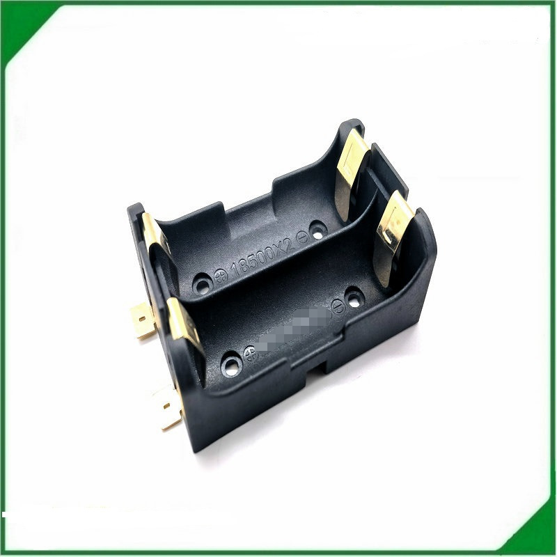 尼龙耐高温贴片18500双节电池盒 18500双节电池座贴片镀金