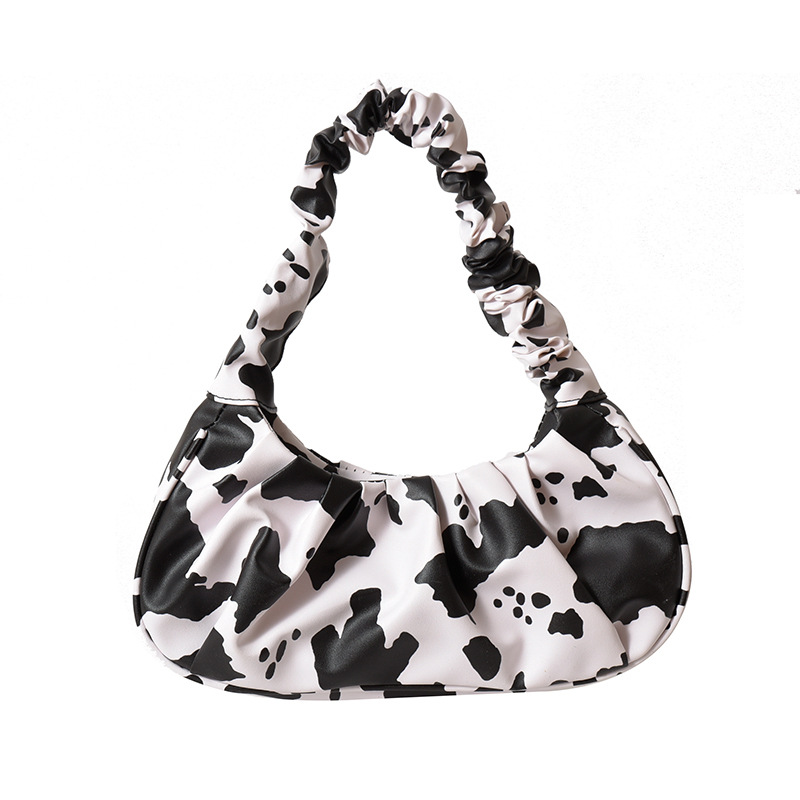 Bolsa de nube al por mayor 2024 nuevo bolso de mochila de verano versátil bolso de hombro con patrón de leopardo de vaca bolso inferior