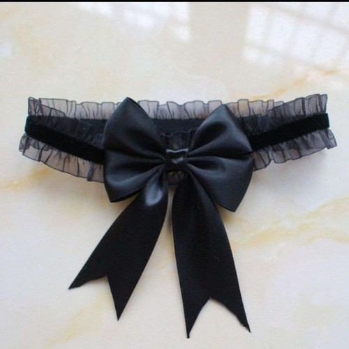 Lace girl bow elastic fungus thigh ring sexy sexy wedding leg ring cute girl paper stockings 5005