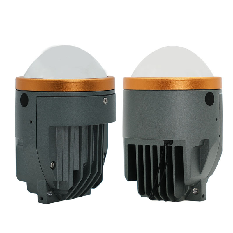 Luz LED blanca/amarilla/tricolor para coche de 3.0 pulgadas, faro antiniebla de doble lente de alta potencia, universal. image 5