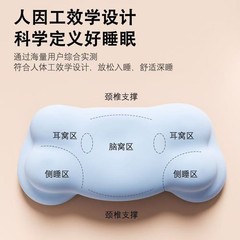 小藍雲はゆっくりとリバウンドして記憶綿の頚椎を保護します。