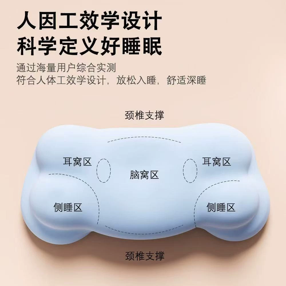 Маленькие синие облака медленного отскока Хлопок памяти для шейного отдела позвоночника