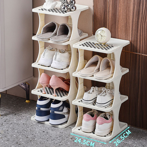 Simple shoe rack door household corner small rental room dormitory shoe cabinet sturdy and durable multi-layer dustproof shoe stand