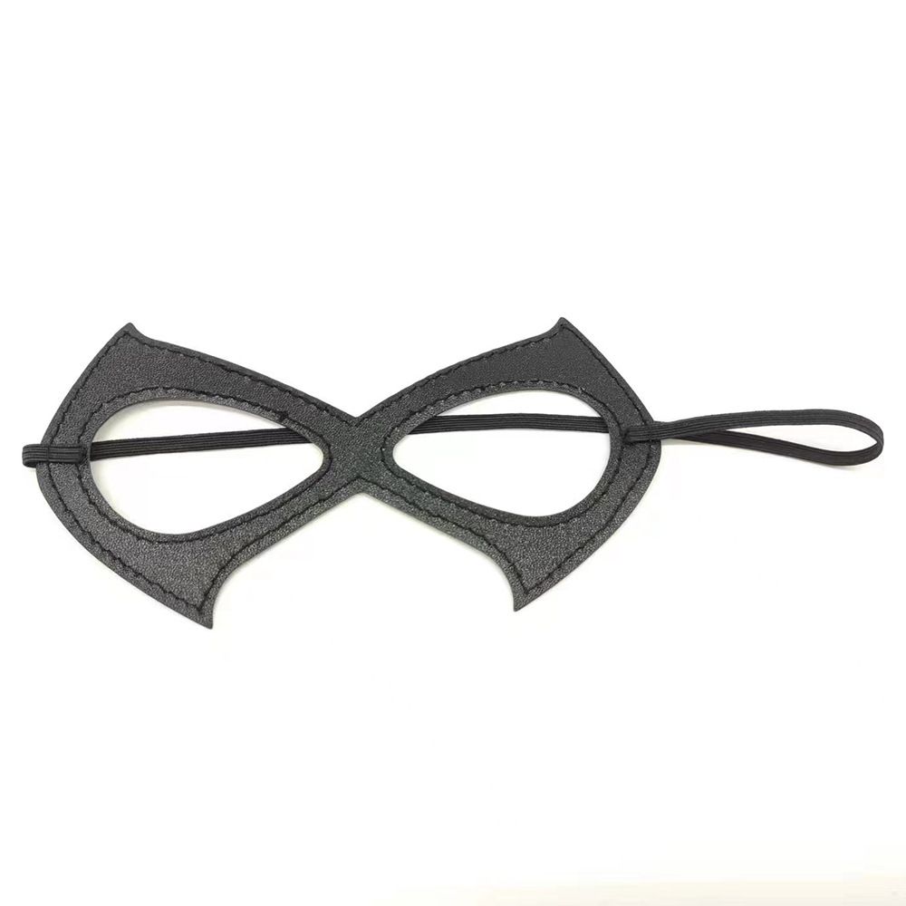 Moda de cuero negro discoteca máscara de baile de máscara de Halloween exagerada máscara de fiesta máscara de ojos Europa y América