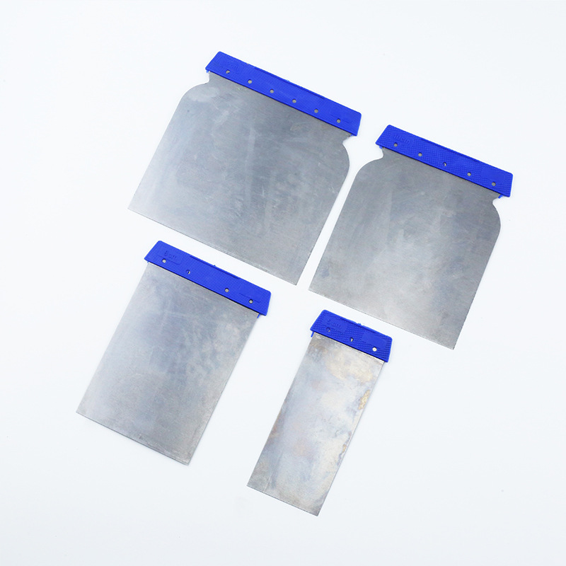 源头厂家4pcs刮灰刀碳钢不锈铁油灰刀抹泥刀批刮板铲刀塑料刮刀片
