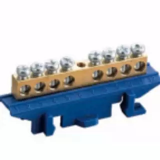 导轨式零线排接线端子F011-0609 6*9铜条配电箱铜排4/6/8/10/12孔