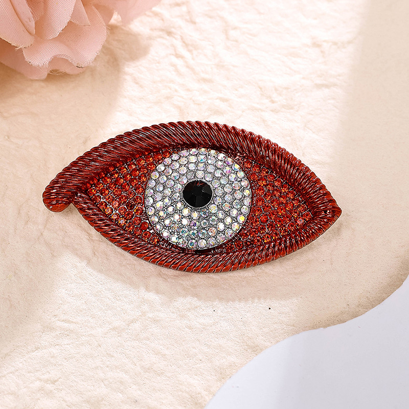 20g Weight Corsage, Brooches Classification Street Occasion Alloy Material Devil's Eye, Eye, Eye Pattern Women's Gender Original Design, Retro Style Original Design Retro Pin Devil's Eye Eye Eye Alloy Women's Corsage Brooches 5