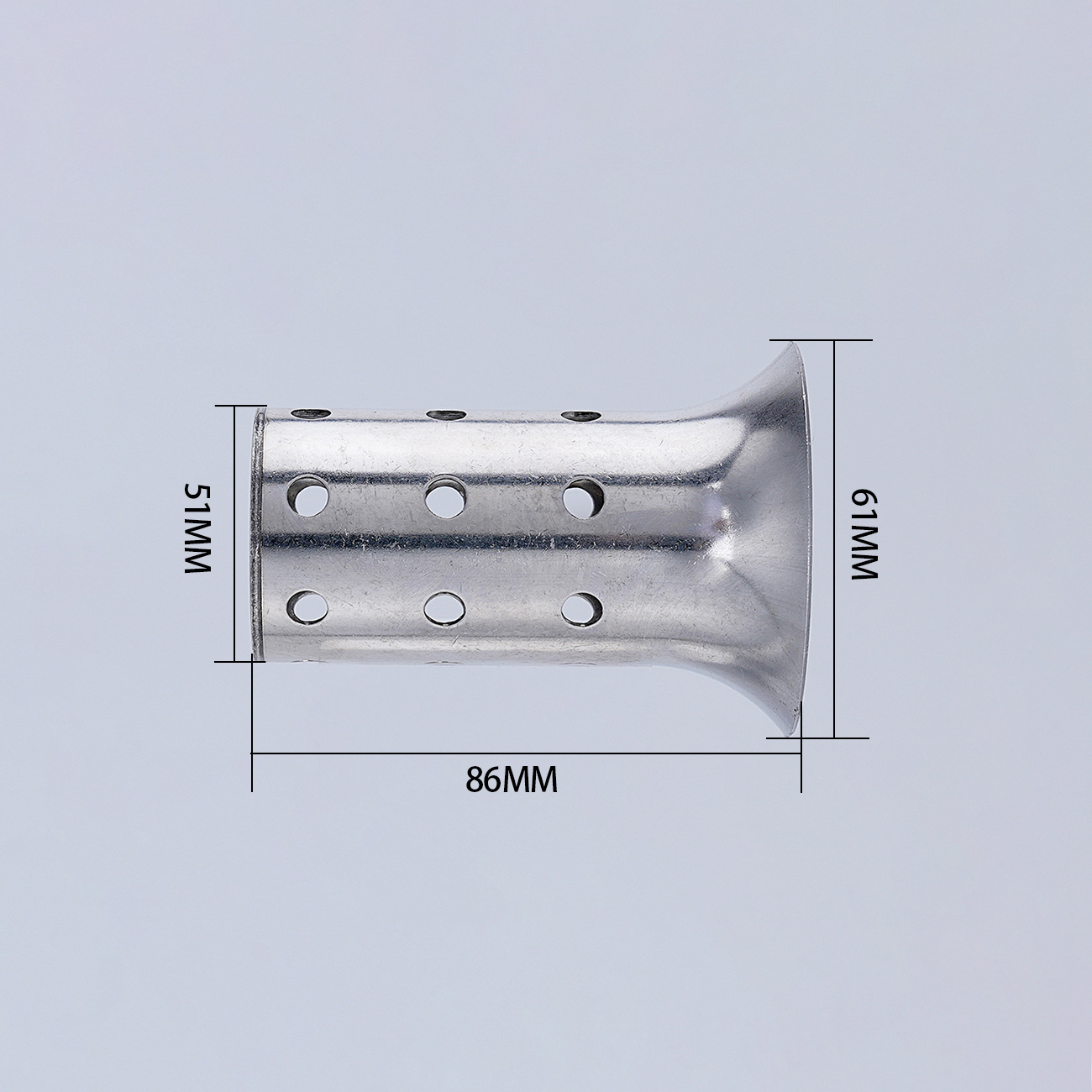 オートバイ改造部品排気管消音器の各種口径の長さ消音プラグ調整可能な減音ノズル圧力芯