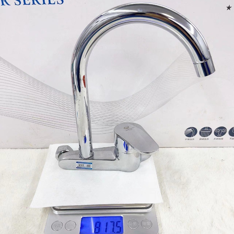 铜厨房菜盆 入墙式冷热菜盆龙头 铜神枪菜盆 厨房冷热菜盆龙头