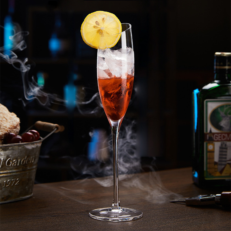 Bar creativo alto cristal taza de champán caja de regalo set de taza de vino burbujeante taza de cóctel casa taza de vino tinto