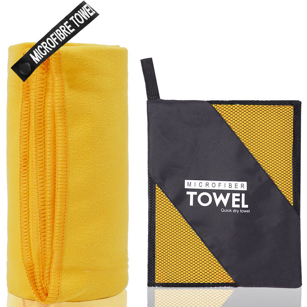 Toalla deportiva de secado rápido de terciopelo de doble cara de Amazon Yoga transfronterizo Toalla de baño de secado rápido de natación deportiva de microfibra