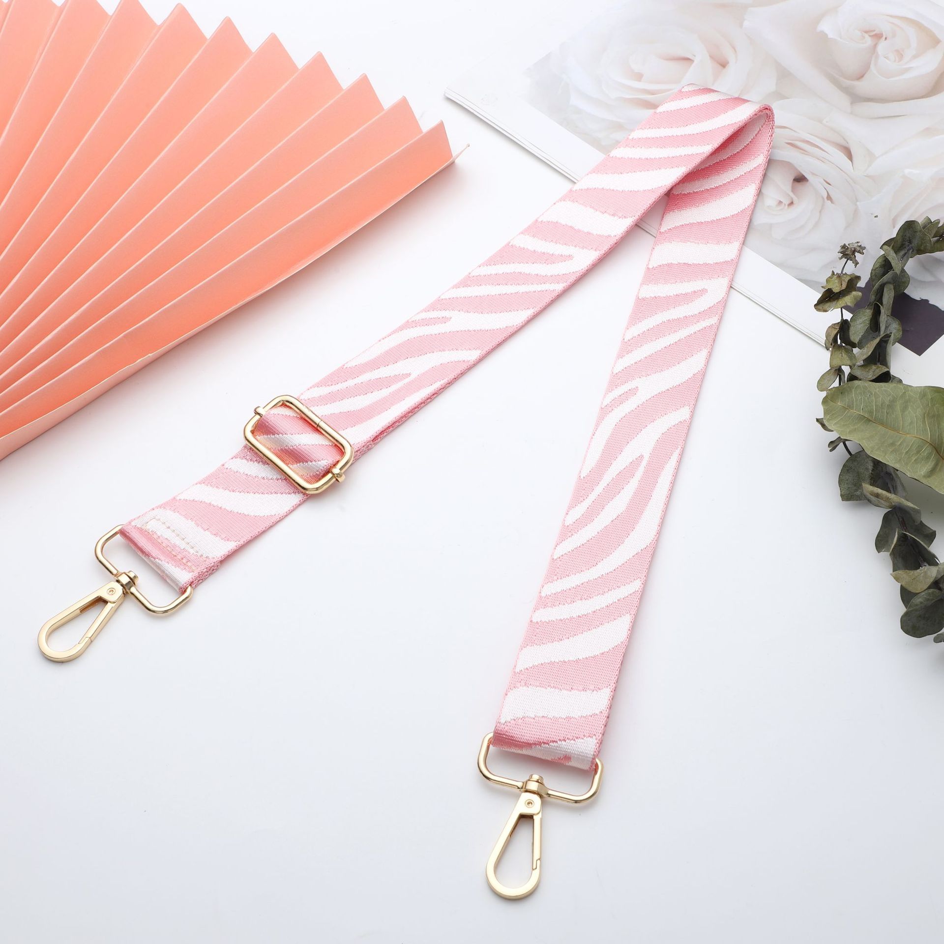 Flower Pattern Women'S Gender Fashion Style Nylon Flower Sling Strap