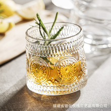 ins风威士忌杯旋转不倒翁杯子创意高颜值玻璃水杯家用洋酒杯茶杯