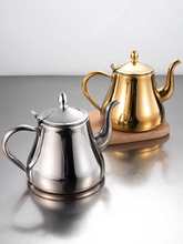 批发不锈钢茶壶金色卡士壶烧水壶酒店餐厅饭店家用电磁炉泡茶壶茶