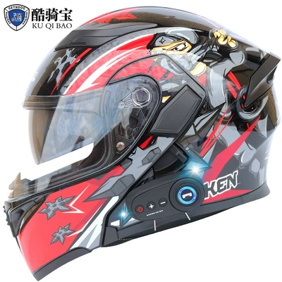 exposed helmet full helmet motorcycle, Motosiklet kaskı (dəbilqə) - ninja-with-k10-bluetooth-m