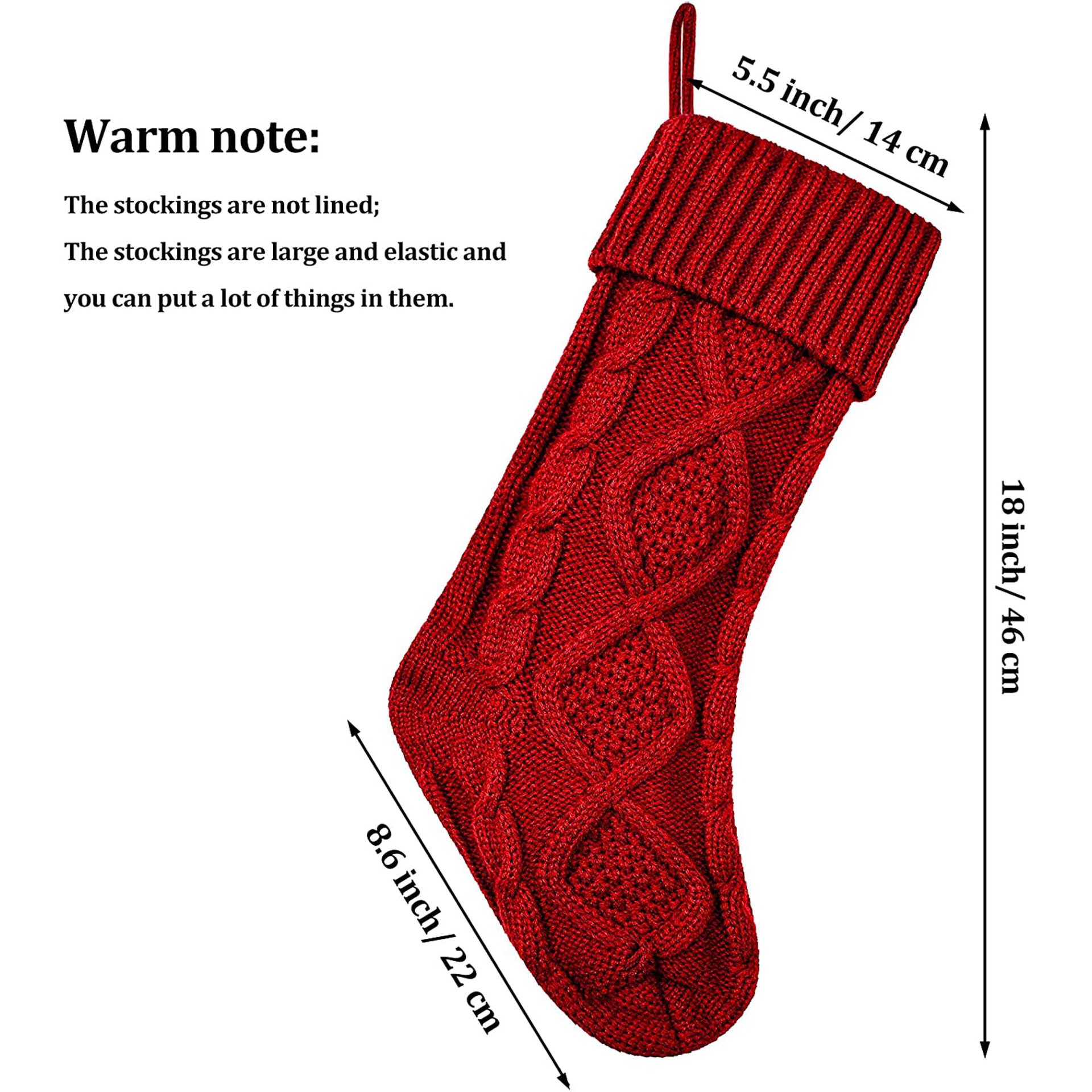 Christmas Fashion Christmas Socks Solid Color Polyester Knit Party Christmas Socks 1 Piece display picture 3
