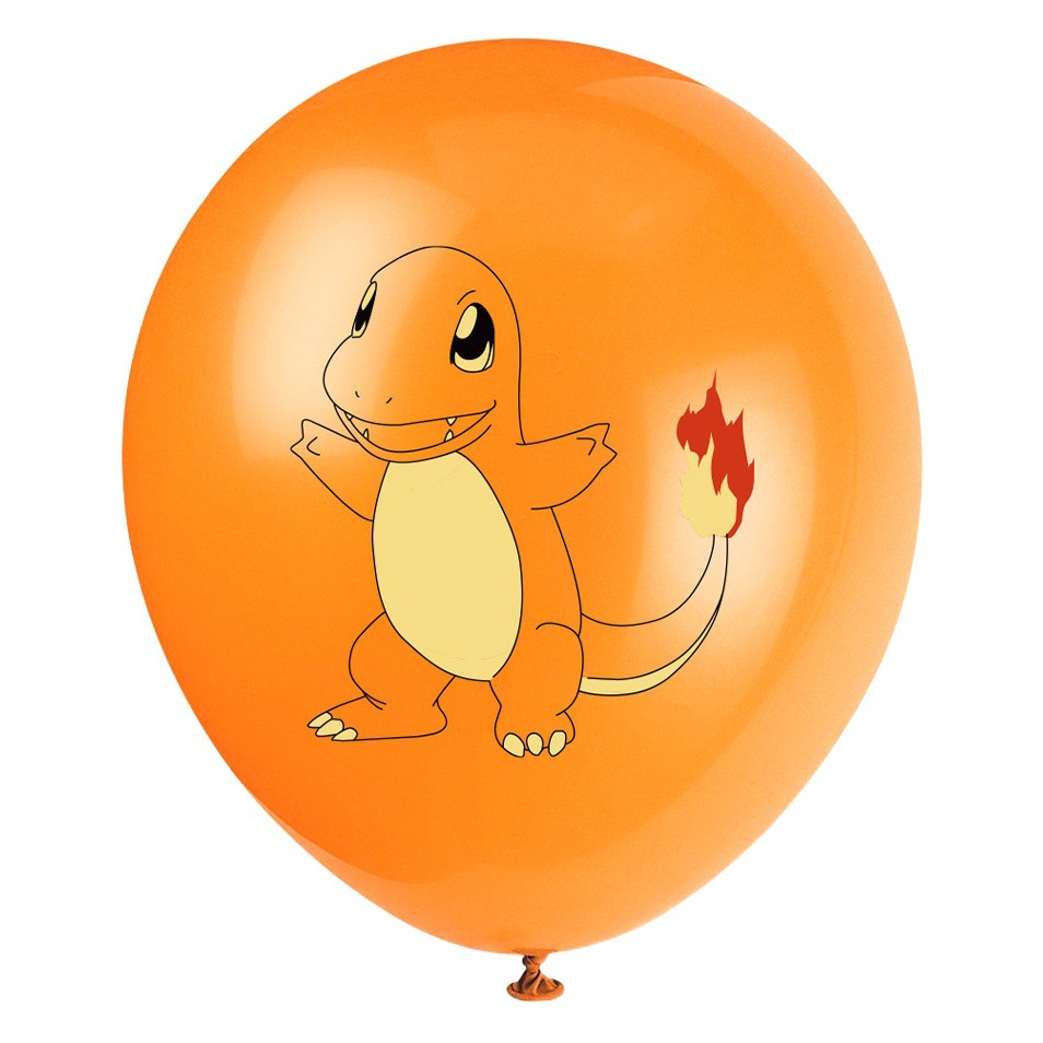 Transfronterizo Pikachu látex globo traje de fiesta de cumpleaños de los niños lugar Venta caliente año de diseño paquete tema