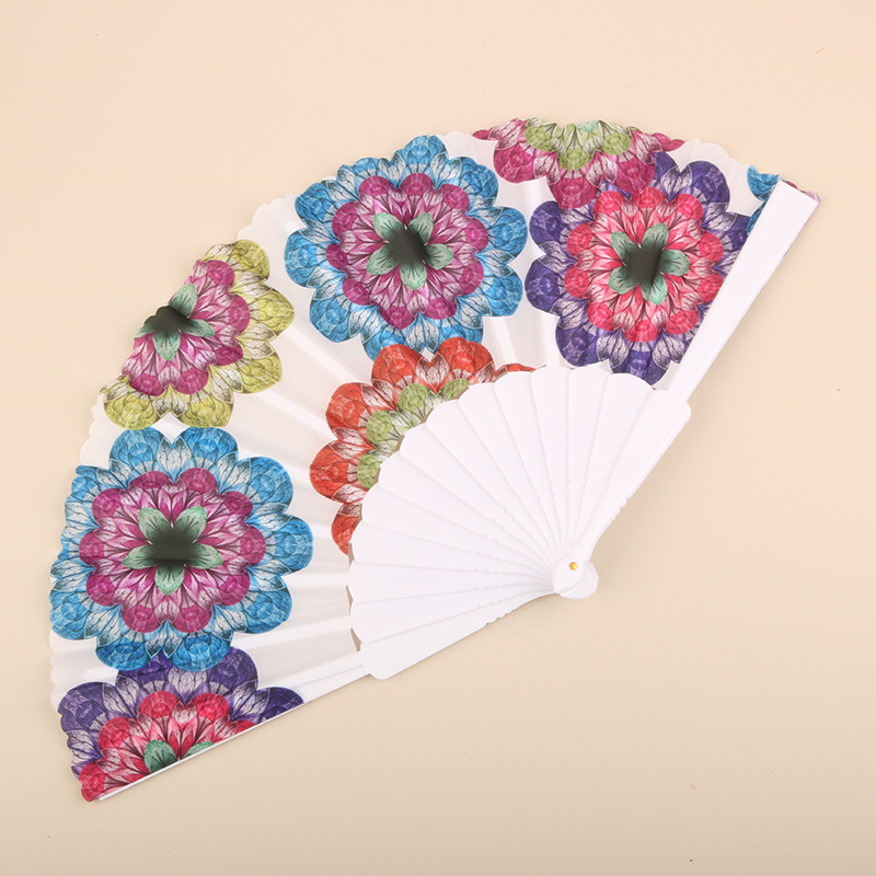 Abanico Plegable de Encaje de Plástico, Estampado, para Danza image 106