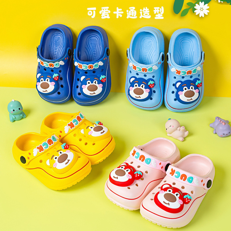 Internet Celebrant E-commerce Cute Bear Children's Garden Shoes Hole Shoes Home Outer Wear Soft Sole Children's Sandals New Style Internet Celebrant E-commerce Cute Bear Children's Garden Shoes Hole Shoes Home Outer Wear Soft Sole Children's Sandals New Style