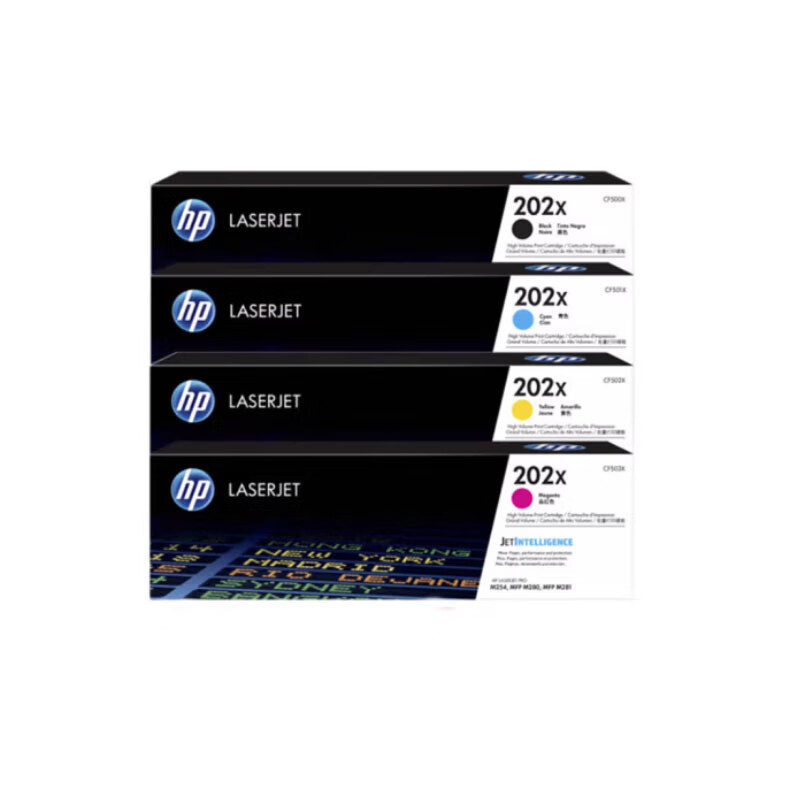 HP original 202X CF500X CF501X 502X 503X cartucho de tóner m281fdw 254dw impresora
