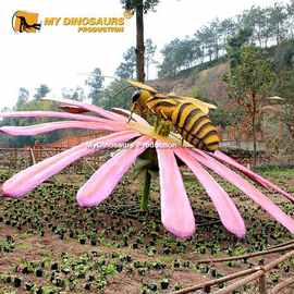 大型仿真动物人造可动昆虫鲜花蜜蜂模型户外室内摆件公园景区引流