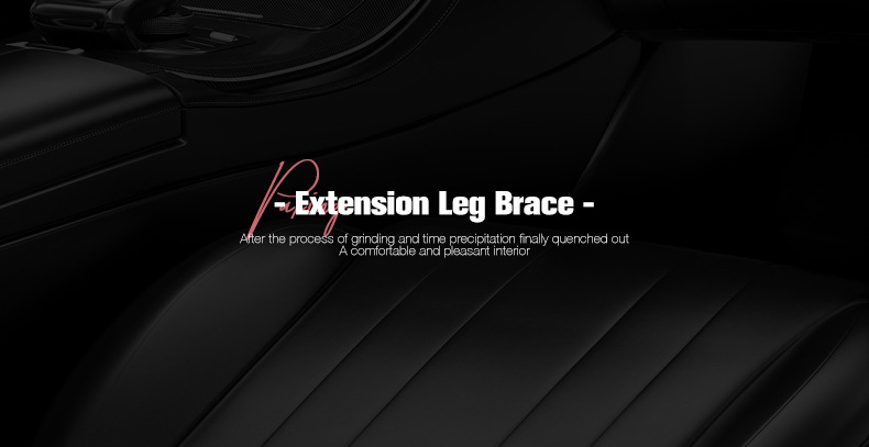 New car seat cushion memory foam leg support suede seat cushion leg support integrated main driving seat and passenger seat extended cushion