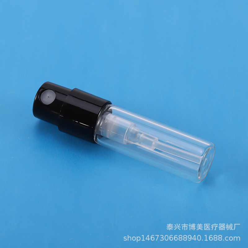 厂家直供1ML玻璃香水喷雾瓶卡口管制瓶香水分装瓶喷雾瓶可印logo