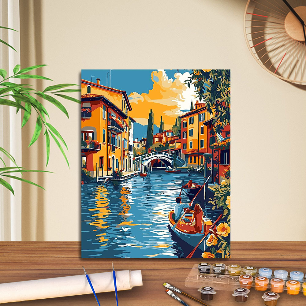 Transfronterizo jitdiy agente de pintura al óleo digital fabricantes al por mayor puestos de pintura al óleo artesanal pintura decorativa Amazon relleno de color