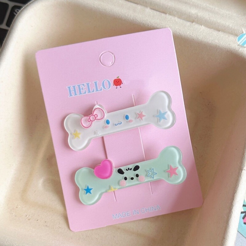 サンリオスターボーンヘアクリップインかわいいガーリーハート漫画前髪サイドクリップヘッドバンドカード女性の新しいアクセサリー|undefined