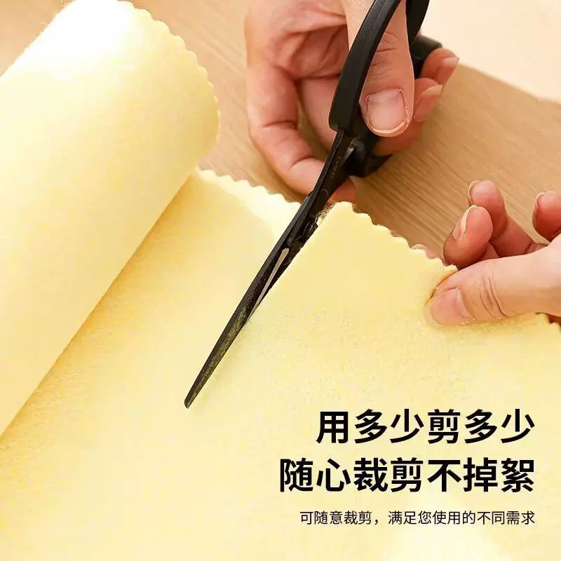 新款黄色丝瓜抹布吸油不挂油厨房易清洗厚丝瓜络洗碗布巾百洁布植