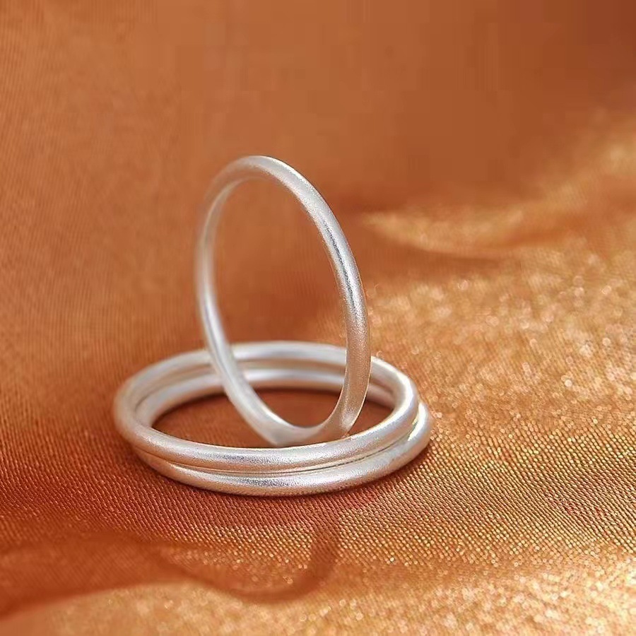 Simple Style Circle Solid Color Copper Rings 1 Piece