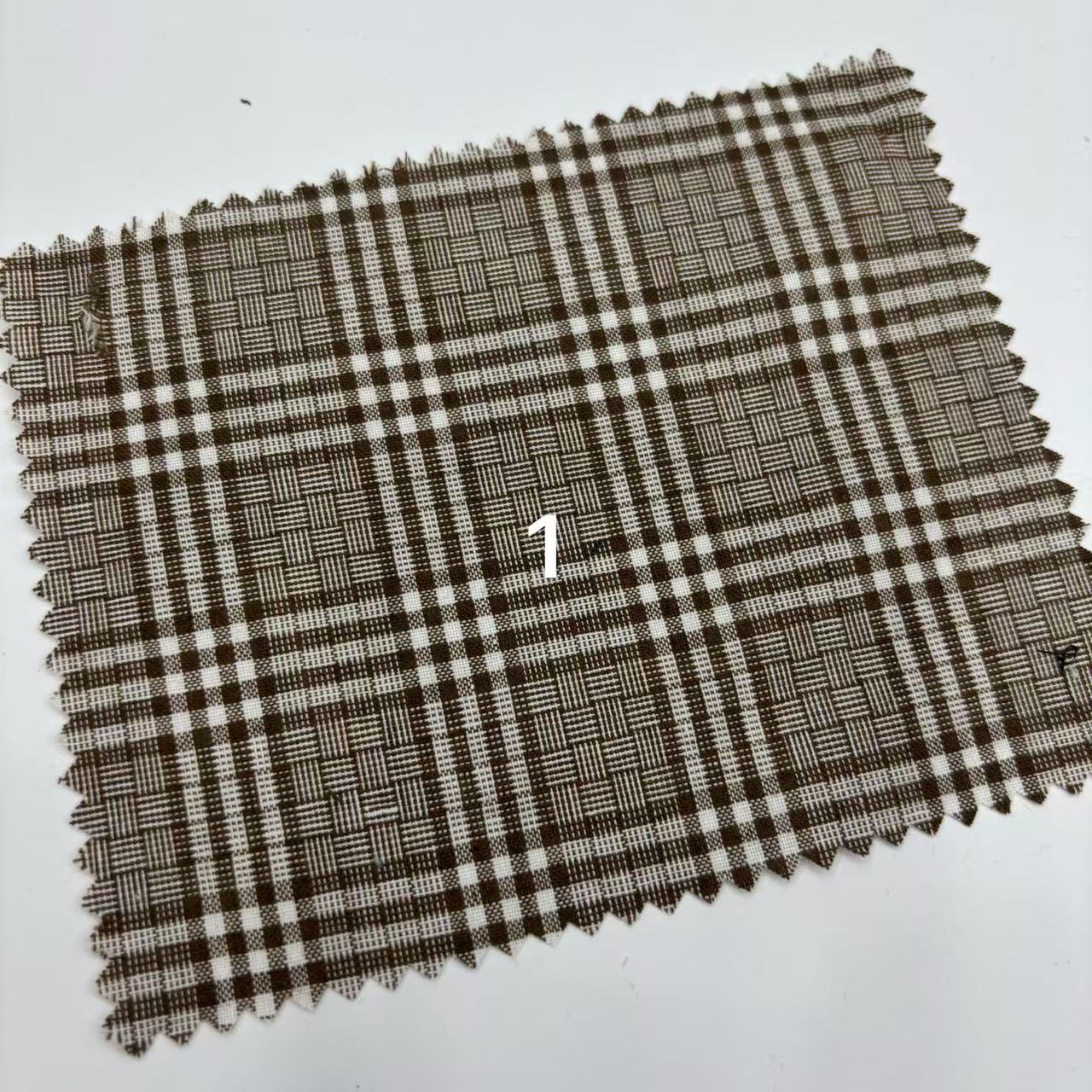 全棉色织提花英伦风格子春秋装男装衬衫休闲服裤装梭织织布先染