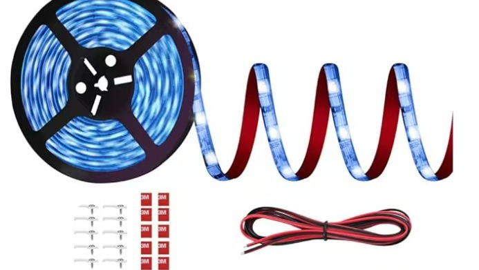 RV sunshade light camper 5050 white warm white waterproof 12V light strip commissary self-adhesive light strip