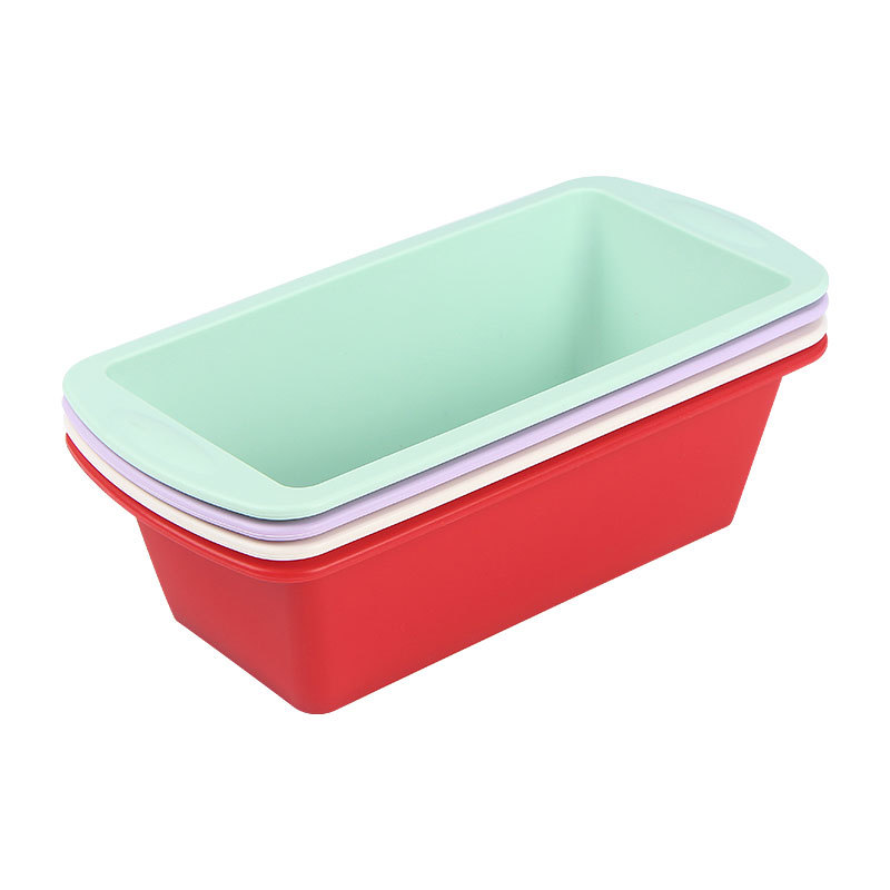 Silicone Toaster Mold Mini Rectangle Cake Pan Household Easy Release Toast Pan High Temperature Baking Tool