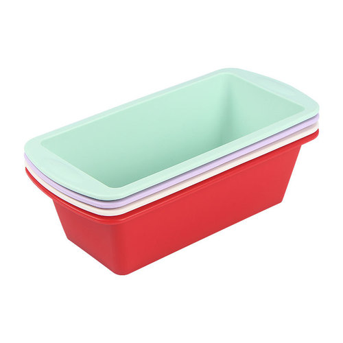 Silicone Toaster Mold Mini Rectangle Cake Pan Household Easy Release Toast Pan High Temperature Baking Tool