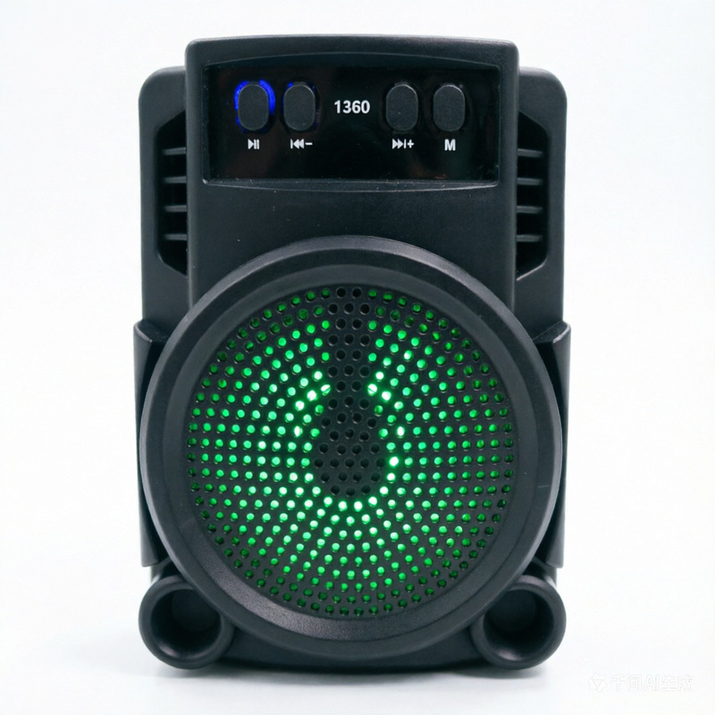 New GTS-1360 Bluetooth Speaker 3inch Outdoor Desktop RGB Portable Subwoofer Wireless Bluetooth Speaker