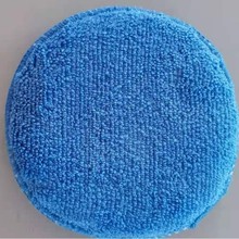 源头厂家，5寸抛光打蜡圆形海绵美容镀晶洗车圆饼汽车清洁用品