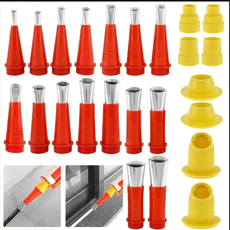 Manufacturer's New Stainless Steel Nozzle Integrated Nozzle Base Structure Glue Gun Nozzle Glass Glue Nozzle Special Glue Nozzle for Caulking Manufacturer's New Stainless Steel Nozzle Integrated Nozzle Base Structure Glue Gun Nozzle Glass Glue Nozzle Special Glue Nozzle for Caulking