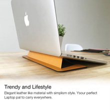 笔记本电脑散热支架创意皮革折叠黏贴式平板电脑通用支架工厂定制