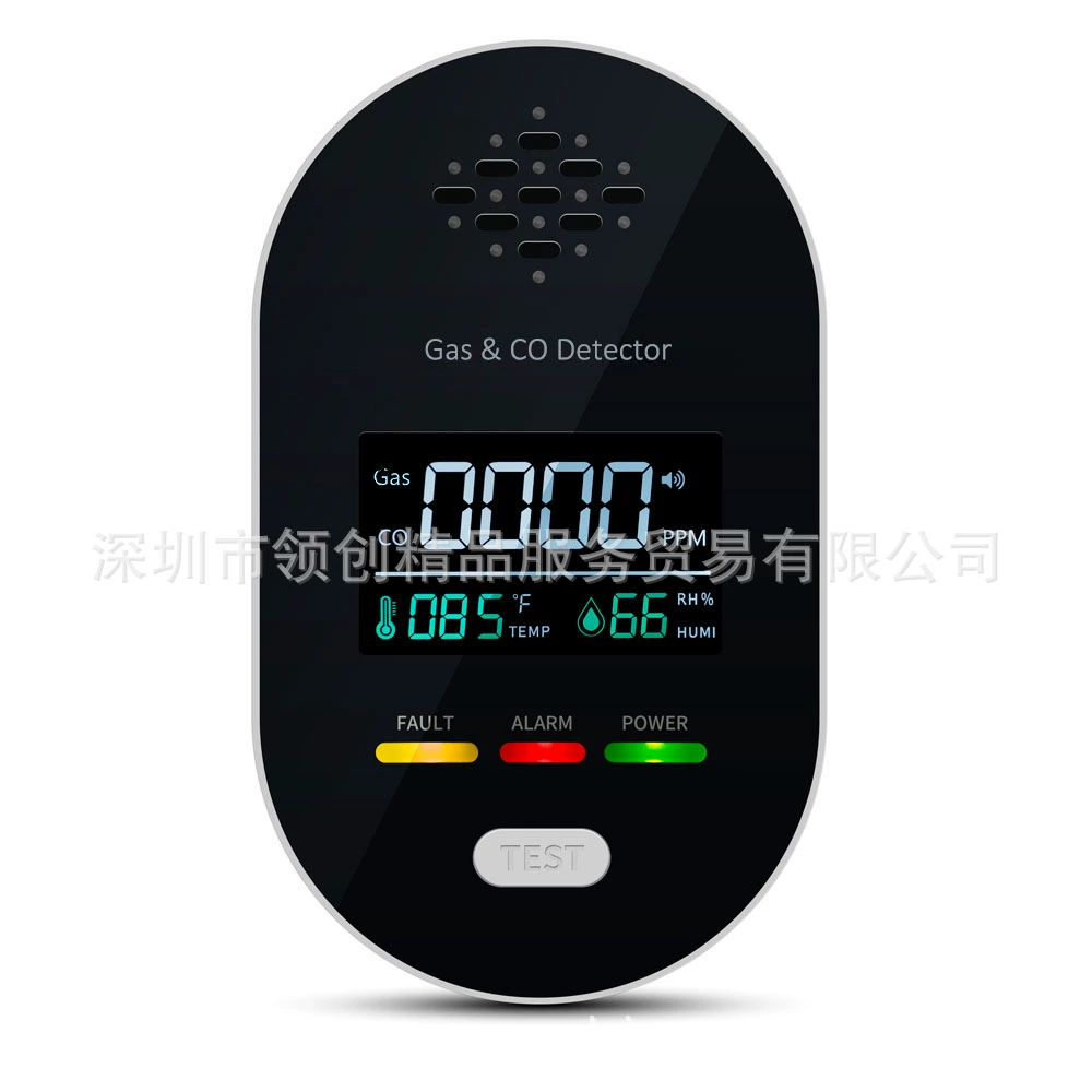 Трансграничный новый линейный ЖК-дисплей большой цветной экран четыре в одном газовая сигнализация температуры и влажности угарного газа