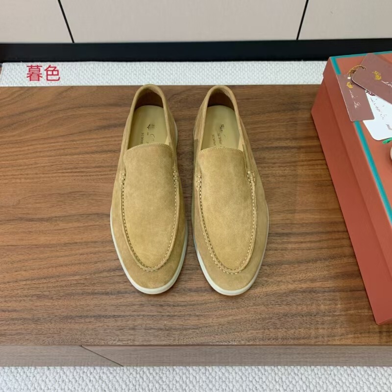 2025新款一脚蹬休闲乐福鞋女英伦套脚豆豆鞋懒人舒适百搭软底男鞋|undefined
