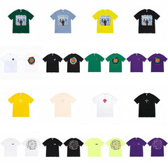 ヘビーウェイトクロスボーダー アメリカンファッション Supreme レタープリント Tシャツ BOX ラウンドネック 半袖 メンズ レディース ゆったり カジュアル Tシャツ 男女兼用