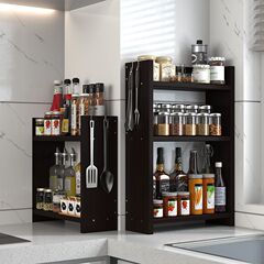 厨房置物架厨房台面调料架置物架酱油调味品收纳架多层灶台置物架