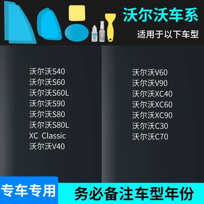 Car Window Anti-Reflective Waterproof Film, Rearview mirror rainproof sticker - volvo-full-series-complete-set-of-5-pieces-remark-model-year