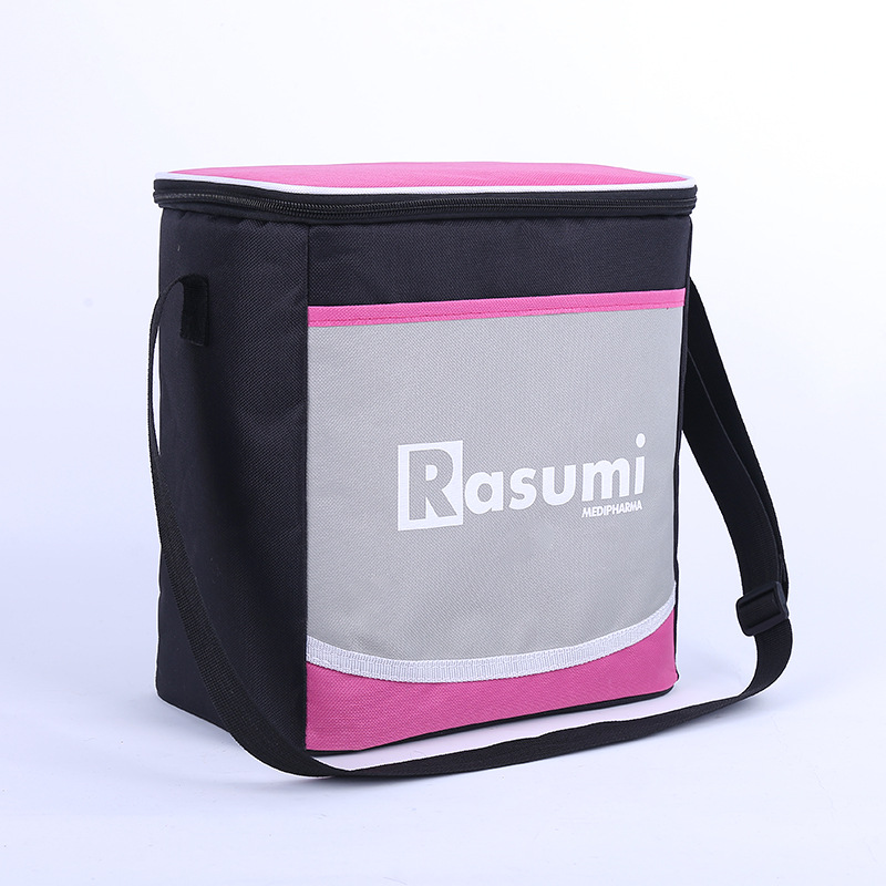 加厚防漏水手提便携保温便当包 带拉链饭盒袋 牛津布铝箔保温袋