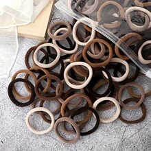 Y 94836 Elastic Hair Ties 50pcs 4cm Solid Color ��ɫ����