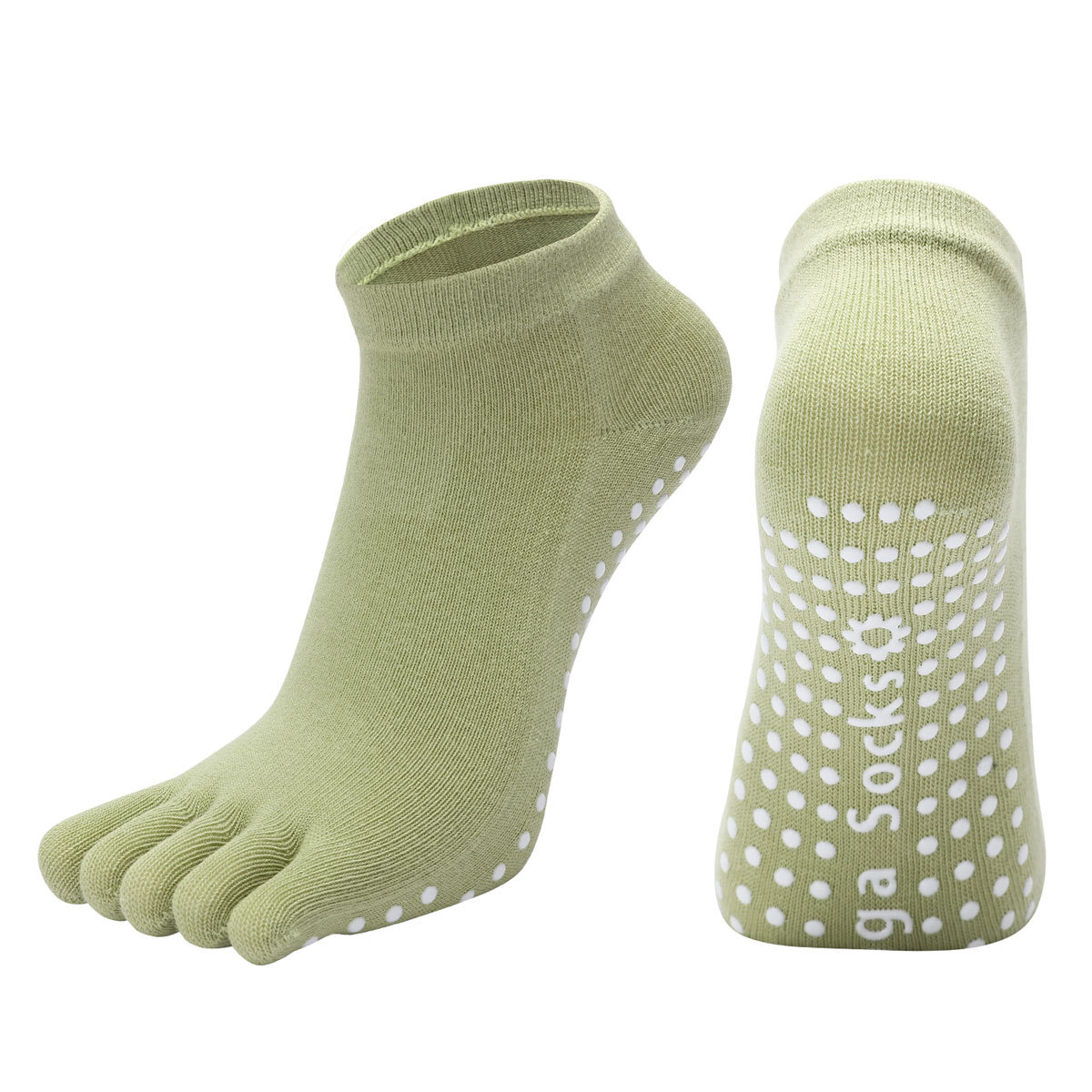 [Artículo Popular] Calcetines de Yoga de Cinco Dedos para Mujer con Agarre Antideslizante para Danza, Aeróbicos, Deportes, Fitness, Pilates Profesional y Meditación