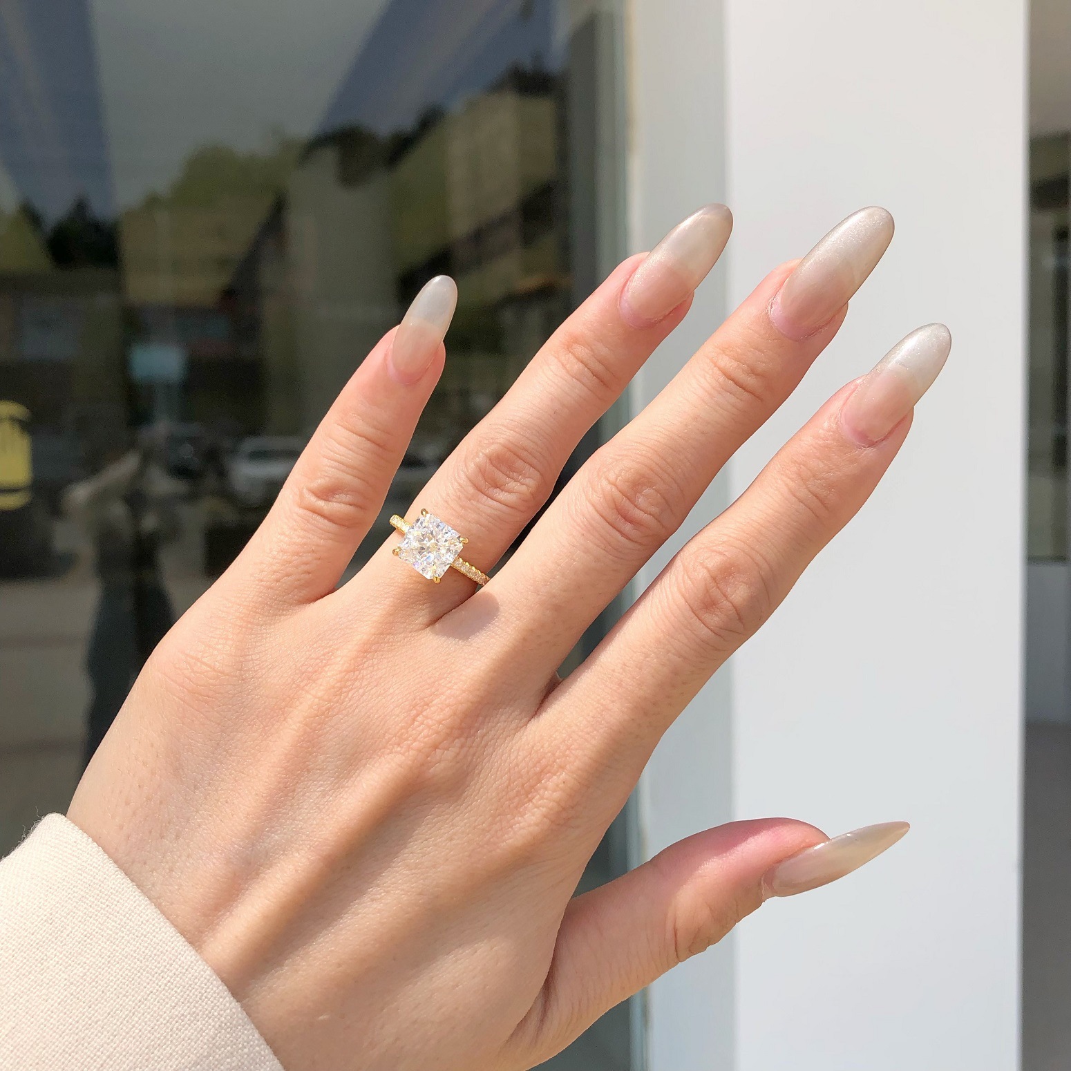 6g Weight Zircon Inlay Material Rings Classification 5, 9 Ring Size 1 Piece Quantity Holiday, Daily Occasion 925 Sterling Silver Material Geometric, Heart Shape Pattern Women's Gender Plating, Inlay Design Elegant Style 925 Sterling Silver Zircon Geometric Heart Shape Rings 20